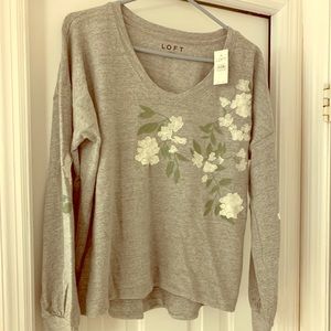 Never worn Beautiful LOFT sweatshirt.